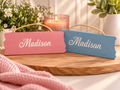Personalized Wooden Name Plaque – Custom Bedroom & Door Sign
