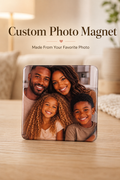 Personalized Family Photo Magnet – 2x2 PLASTIC | Custom Picture Magnet