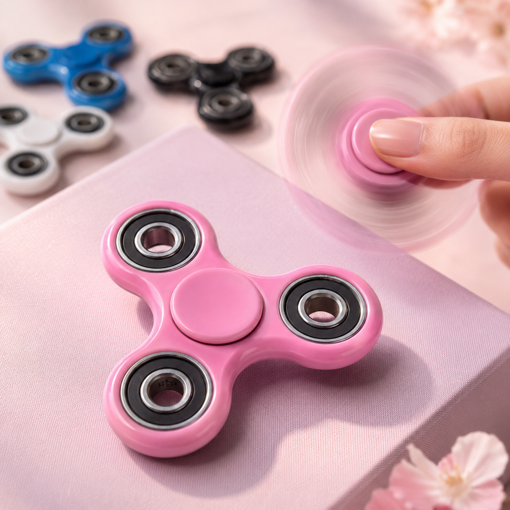 Pink Fidget Spinner | Sensory Toy & Satisfying Desk Fidget