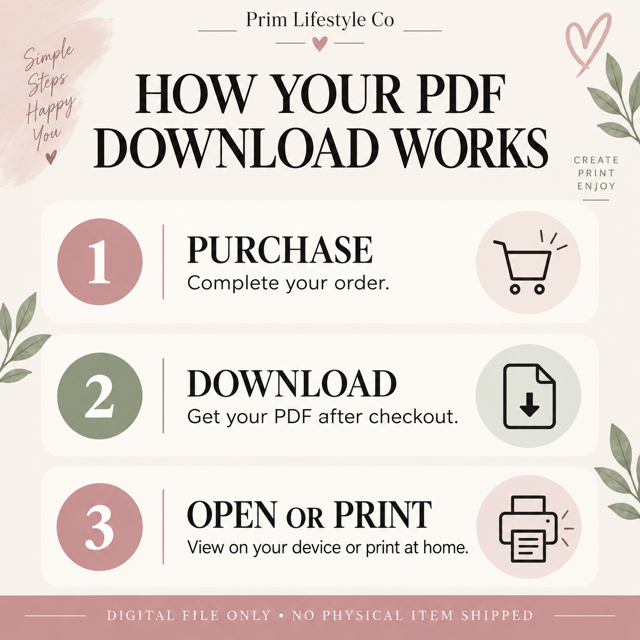 Floral Alphabet Coloring Book Printable – 27 A–Z Affirmation Pages