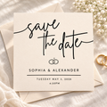 Champagne Save the Date Template – Editable 5.5x5.5 Square Canva Download