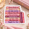 Romance Reader Sticker – Waterproof Book Stack Sticker| Book Lover Vinyl Decal | Kindle Sticker | Bookish Gift