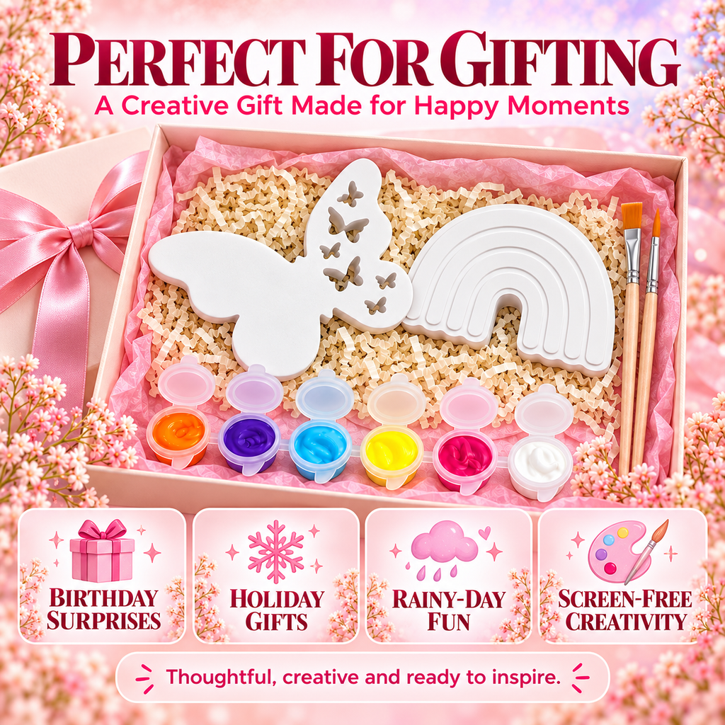 Butterfly & Rainbow Paint & Create DIY Craft Kit