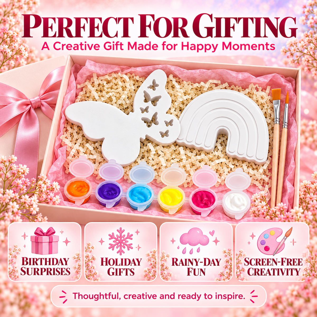 Butterfly & Rainbow Paint & Create DIY Craft Kit