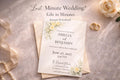 Editable Yellow Floral Wedding Invitation Template – Romantic 5x7 Canva Digital Download